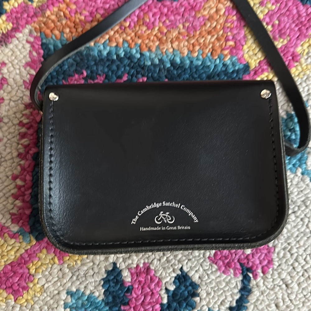 Mini Tiny Small Purse Black White The Cambridge Satchel Company New - Picture 3 of 8